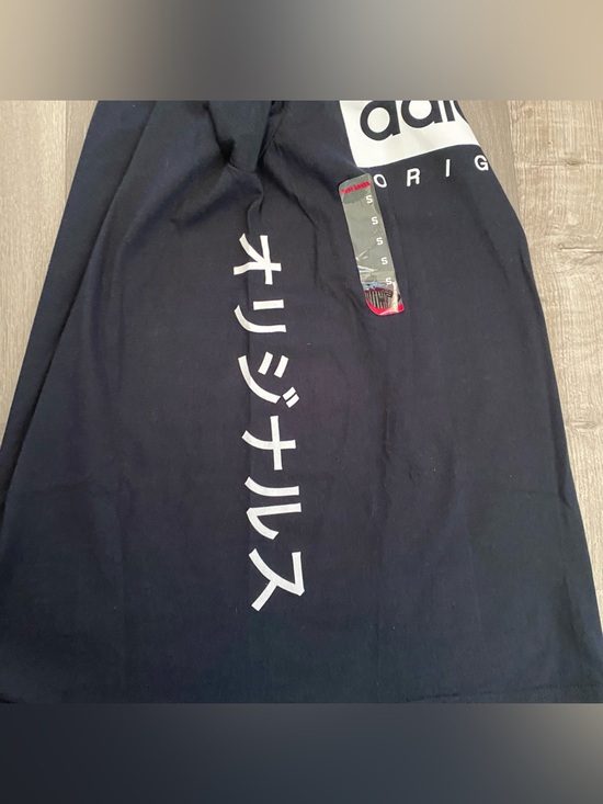 Adidas Originals T-shirt Men's Color Black Size Small Front Logo and Side New - Picture 2 of 10